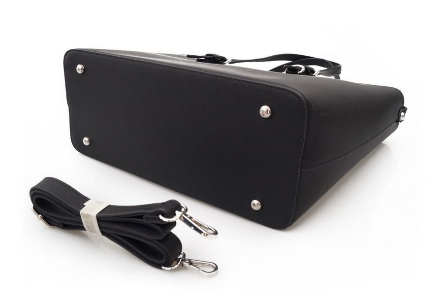 FLORA&CO torebka damska klasyczna sztywna z paskiem V048 c.taupe