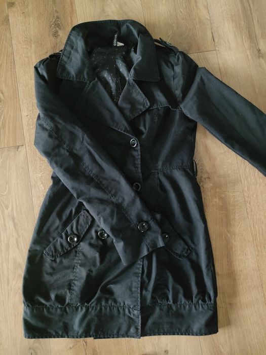 Trencz płaszcz dwurzędowy klasyczny