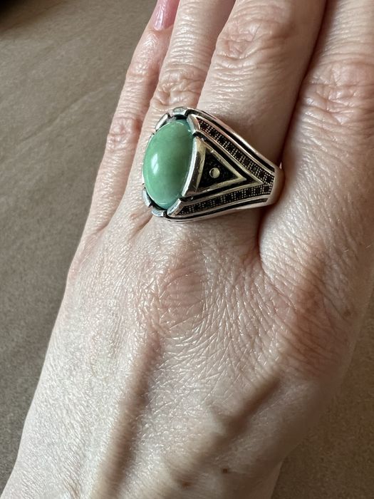 Srebrny męski sygnet