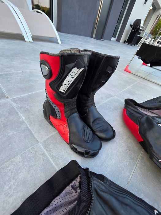 Kombinezo Motocyklowy Dwuczęściowy PROBIKER Kask Buty