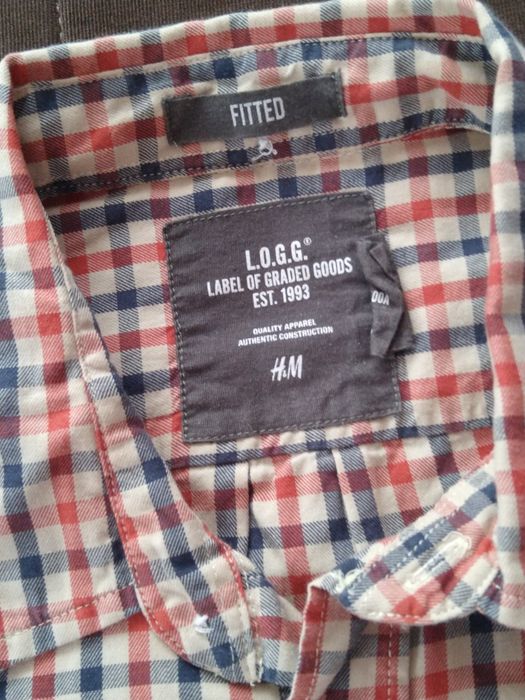 Koszula Logg H&M w kratkę M