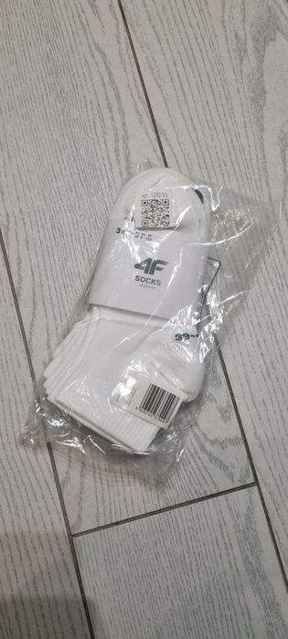997: Skarpetki 4F damskie białego 3-pack roz. 38-42
