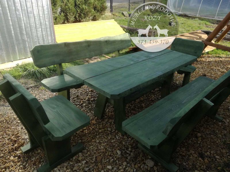 CENY DO KOŃCA LUTEGO Meble ogrodowe drewniane góralskie Lite drewno