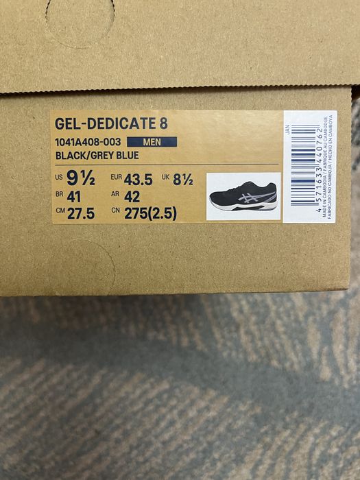 10/10 НОВІ Кросівки ASICS GEL-DEDICATE 8 EU43.5 | 27.5cm | Тенісні кросівки