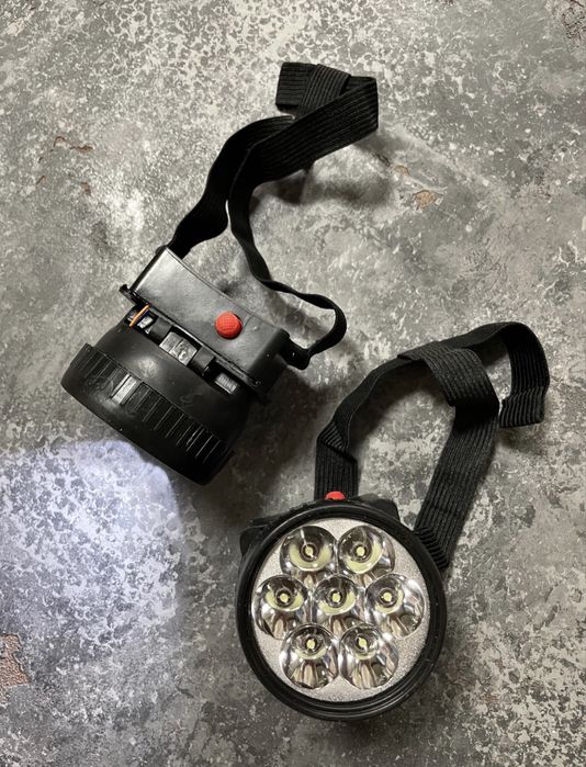 Ліхтарик налобний на 7 світлодіодів