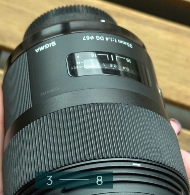 Об'єктив: Sigma AF 35mm. f/1.4 DG ART ( Nikon)
