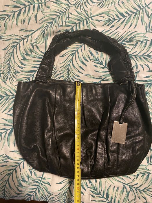 Furla torebka na ramię czarna skórzana