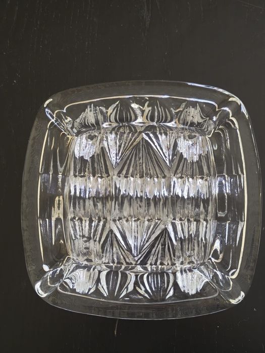 Cinzeiro Nybro Glasbruk Sweden Art Glass, Iceberg Design Paul Isling