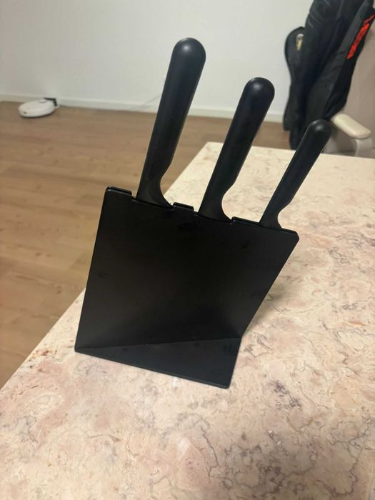 IKEA JÄMFÖRA bloco com 3 facas