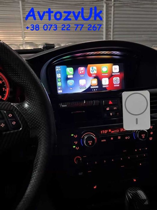 Дисплей BMW 5 е60 е61 е62 e63 е60 е64 е90 магнітола CarPlay Android 15