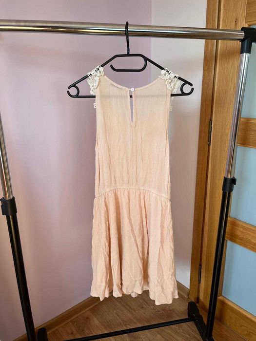 Beżowa sukienka boho S