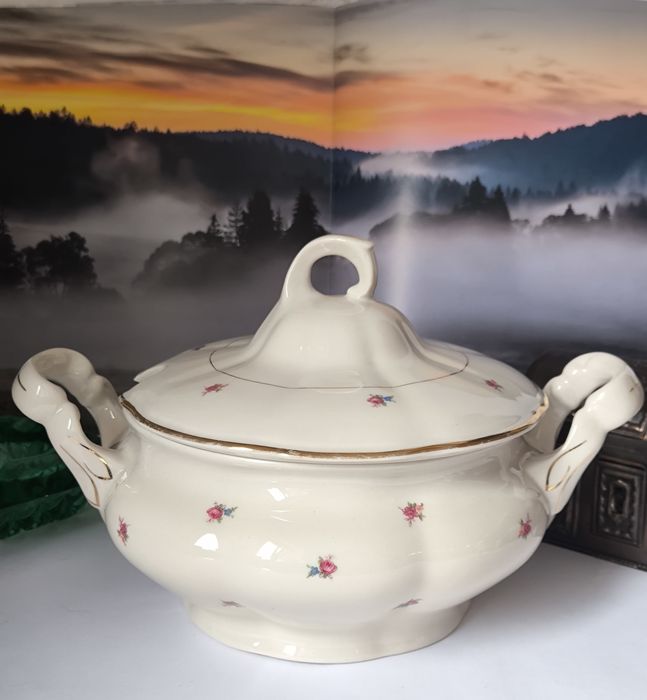 Serwis obiadowy Chodzież piękny stary porcelit