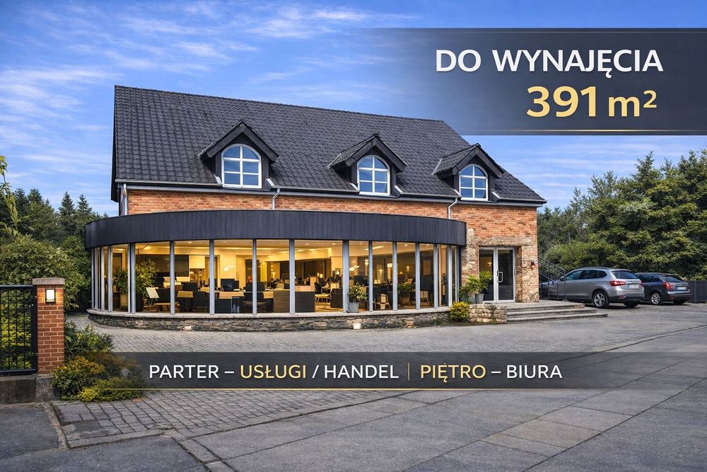 Wynajmę Budynek 391 m² | Mrągowo | KLINIKA / USŁUGI /BIURA+ CZĘŚĆ MIESZKALNA