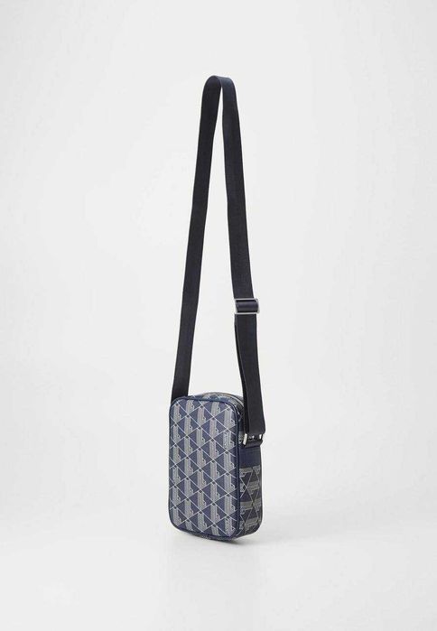 100% ОРИГИНАЛ Lacoste monogram classic blue мужская синяя сумка