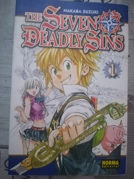 2 Manga Series: 7 Deadly Sins, Volume 1 and Volume 2 in Spanish