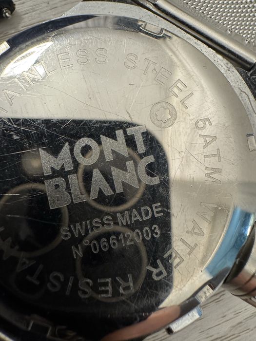 мужские часы-хронограф Montblanc с тахиметром.