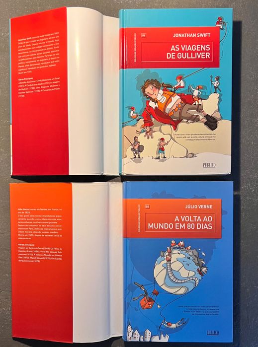 As viagens de Gulliver e A volta ao mundo em 80 dias