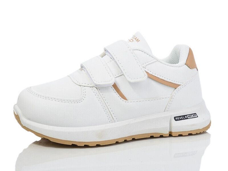 Дитячі кросівки білого кольору на дівчинку