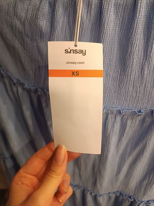 Spódnica Sinsay niebieska nowa XS