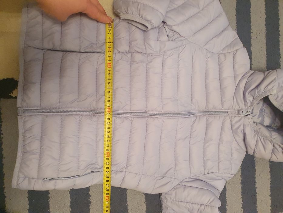 Kurtka pikowana dziewczęca r 146 delikatna lila