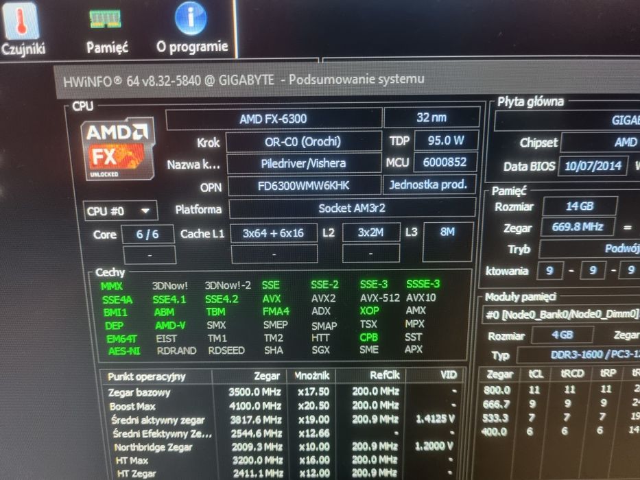 Zestaw komputer PC. 27' 75hz SSD GTX