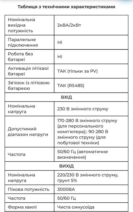 Гібридний сонячний інвертор EASUN 2kW 12V SMG-II