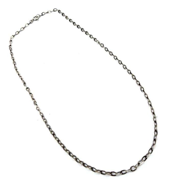 Vintage Stary srebrny łańcuszek ankier 45cm 3,2mm Unisex