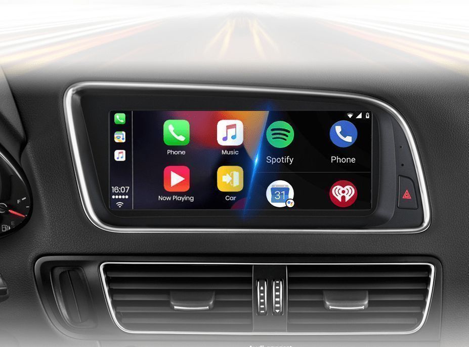 Audi Q5 – Radio Android 15 8,8” CarPlay Android Auto 6GB/128GB GPS Nawigacja Stacja Multimedialna WiFi Bluetooth DSP 4G LTE PL