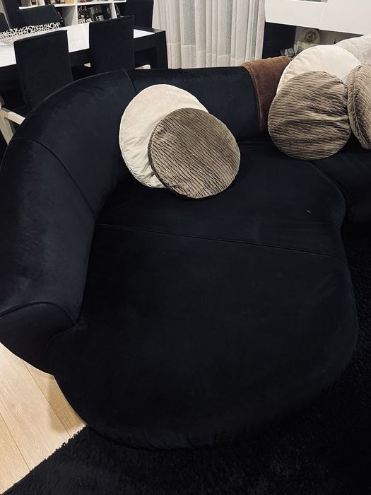 Sofá Familiar Preto Usado