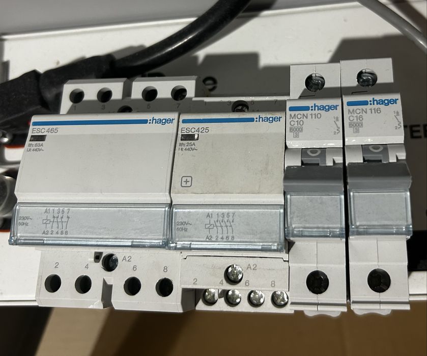 Hager ESC465, ESC425 контактори