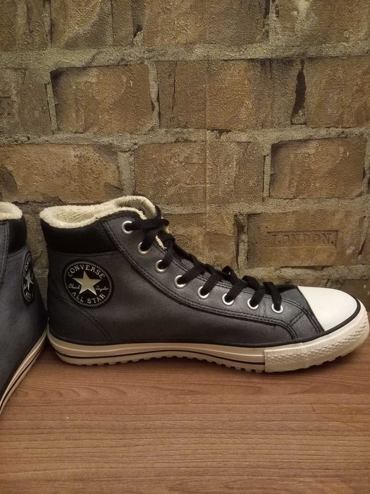 Converse кеды мужские Chuck Taylor Leather Faux Fur Lined Hi-Top р 46.