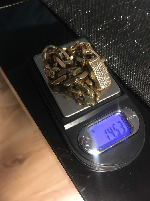 mega bransoleta złota 585 14 karat 14,5 grama