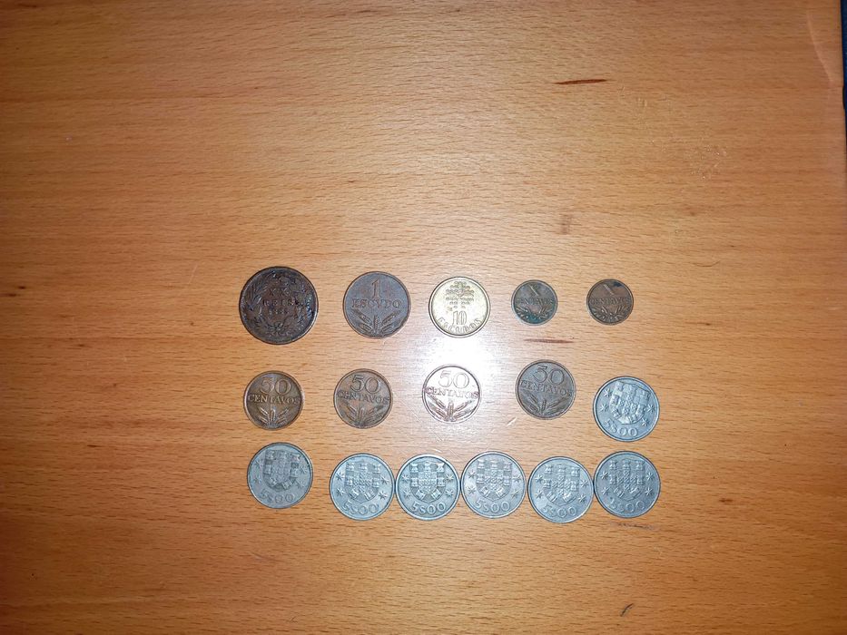 Lote moedas portuguesas