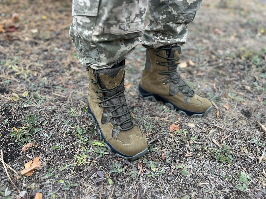 Берцы зимние / койот олива черные / Берці зимові / натуральна шкіра