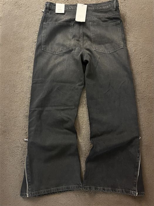 Zara zip flared jeans