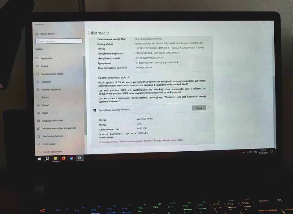 Xiaomi Mi Gaming Laptop 2019