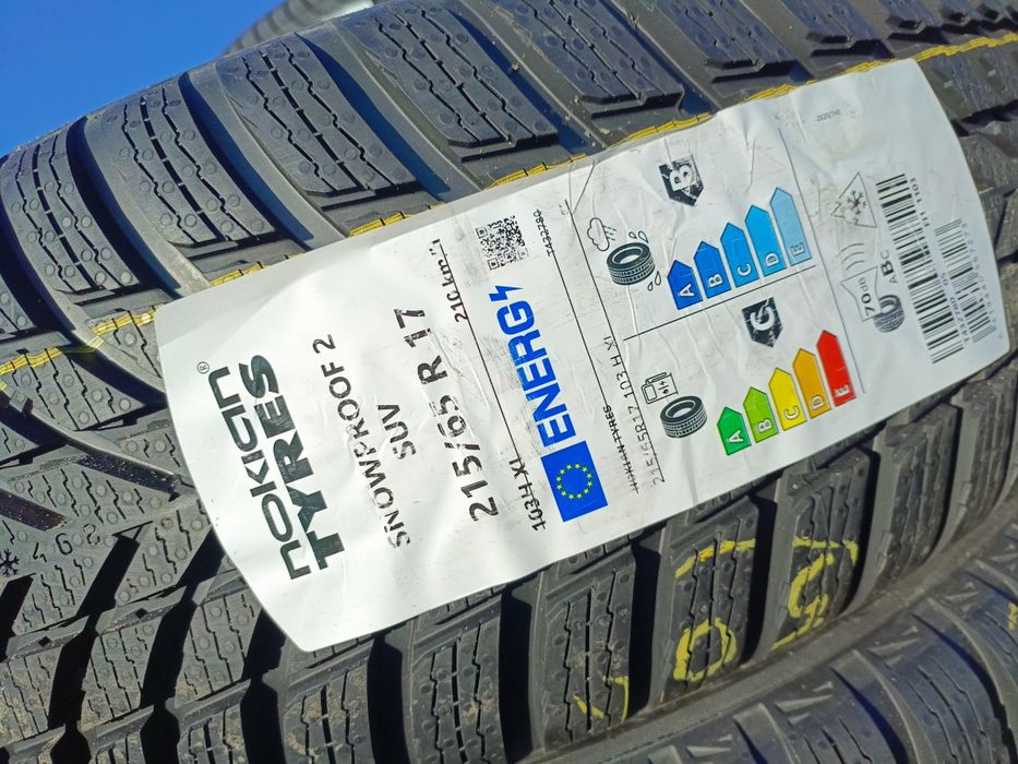 Nowe opony zimowe 215/65/17 Nokian 2 sztuki 2024r