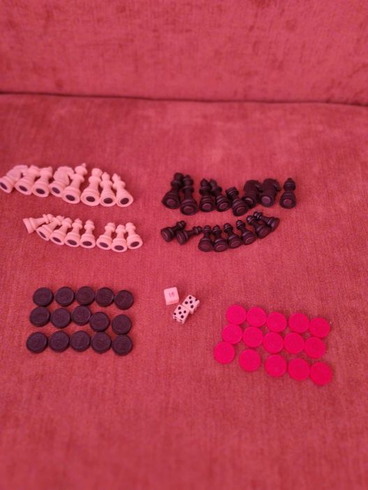 Шахматы шашки нарды  дорожные магнитные 3 в 1