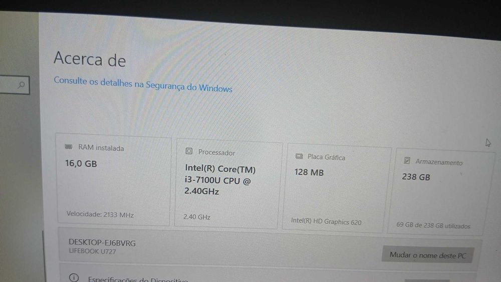 Computador fujilu em bom estado
