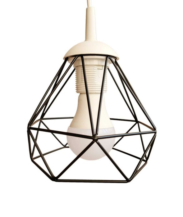 Светильник подвесной лофт E27 220В с LED-лампой 10W, провод 1м