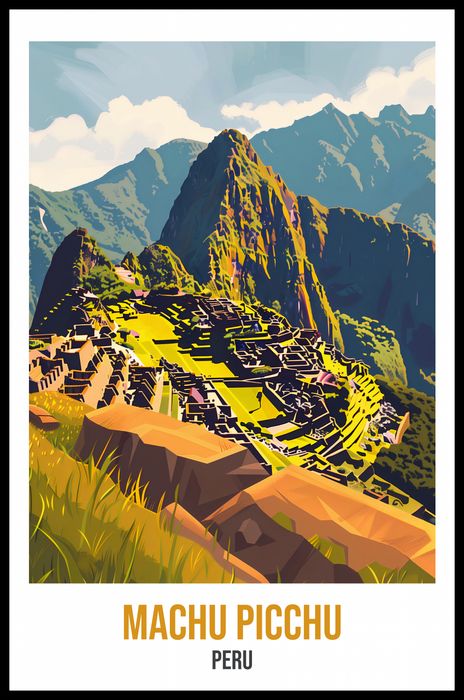Plakat 53x81cm Machu Picchu