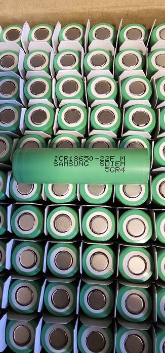 Ogniwa 18650 Samsung 22F Nowe 100 sztuk