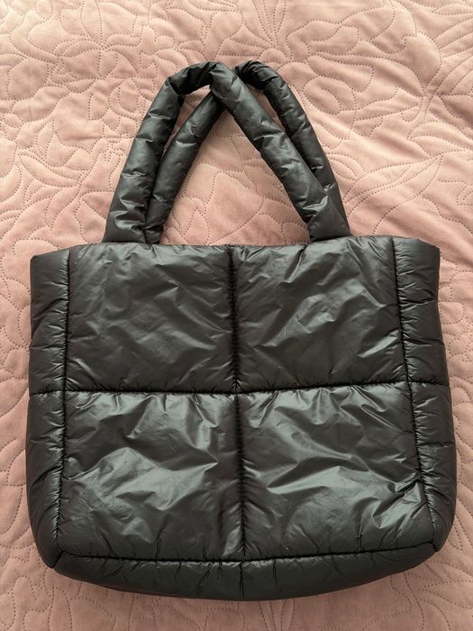 Pikowana torba tote (miękka, puchowa) H&M