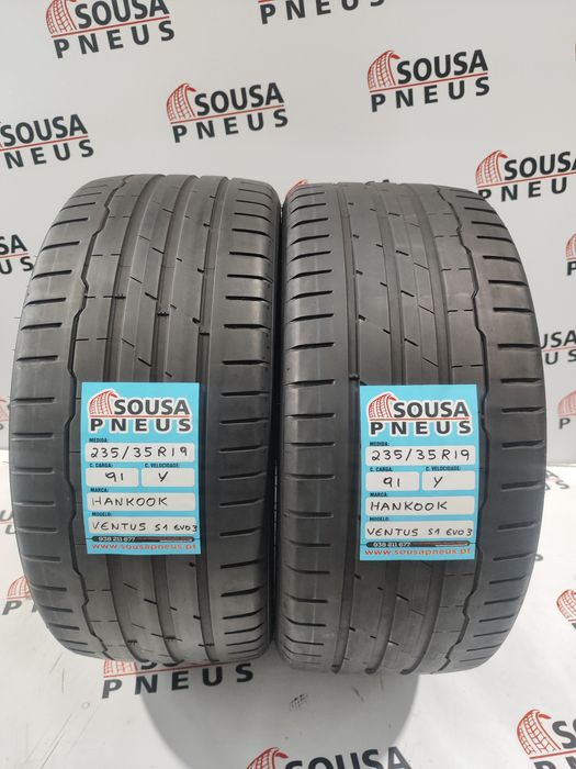 2 pneus semi novos 235-35R19 Hankook - Oferta dos Portes
