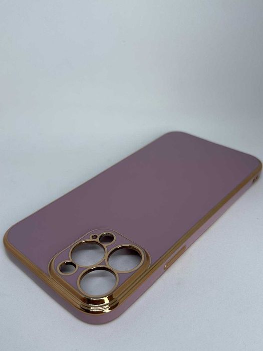 Iphone 13 PRO MAX Etui Case Obudowa Fioletowo-Złota kod 1039