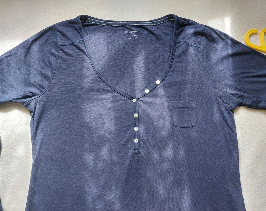 Женская футболка с длинным рукавом лонгслив Синий In Extenso