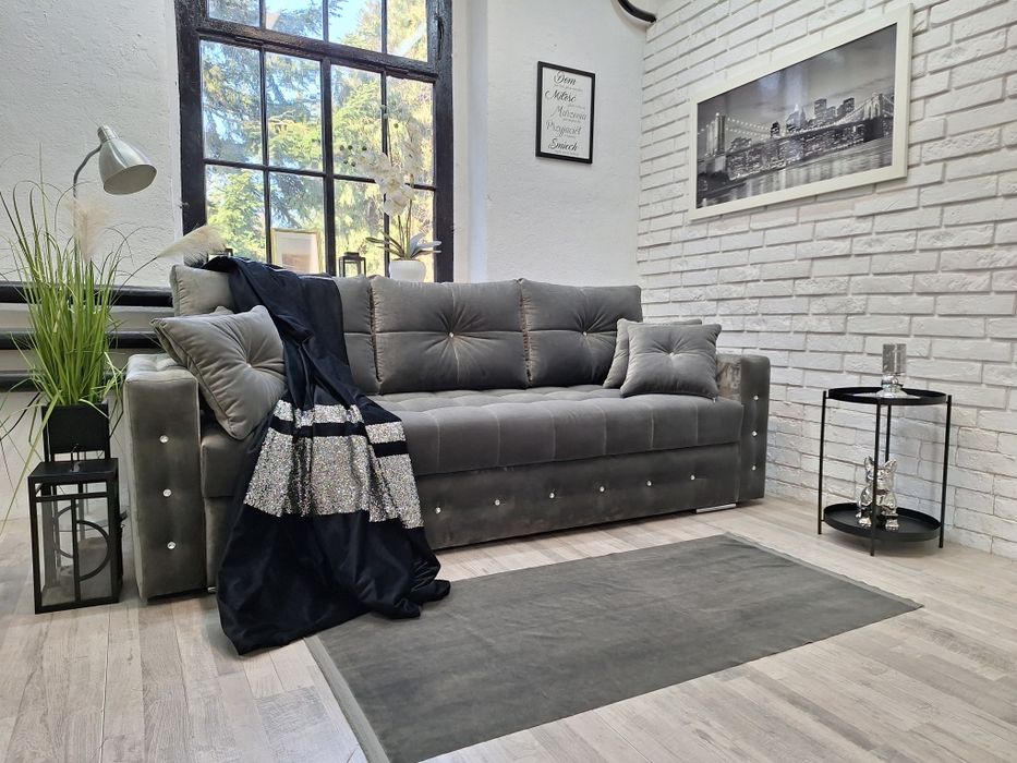 Sofa Samara Glamour sprężyny welur