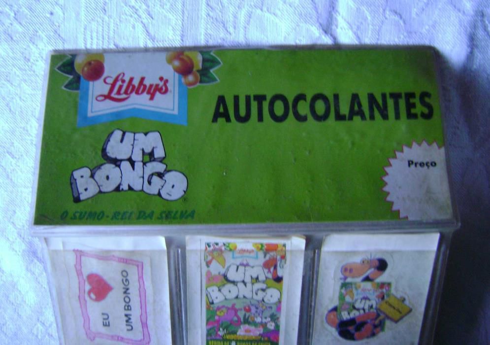 17 autocolantes com capa Libby's Um Bongo O Sumo-Rei da Selva