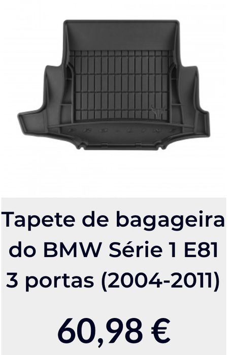 Tapete bagageira bmw serie 1 3p