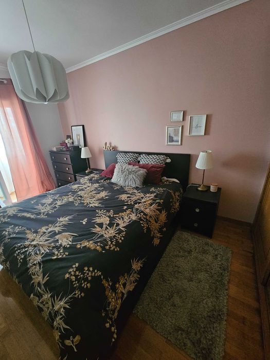 Quarto MALM Preto Completo (sem colchão)